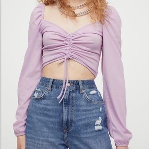 *NEVER WORN* H&M Draw String Front Top